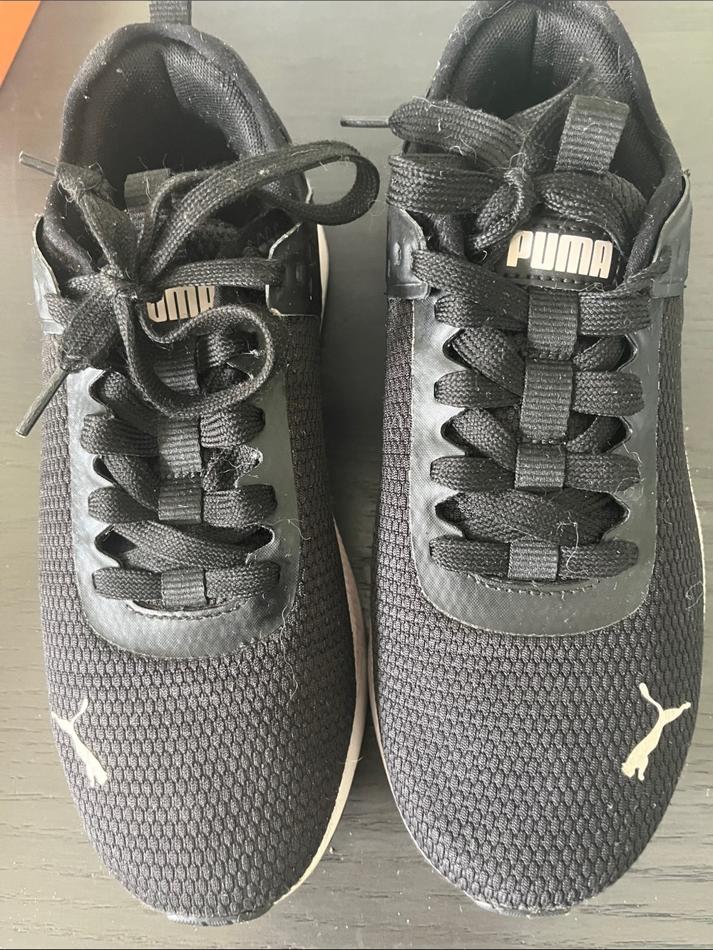 Puma Women’s Black Mesh Lace-Up Sneakers
